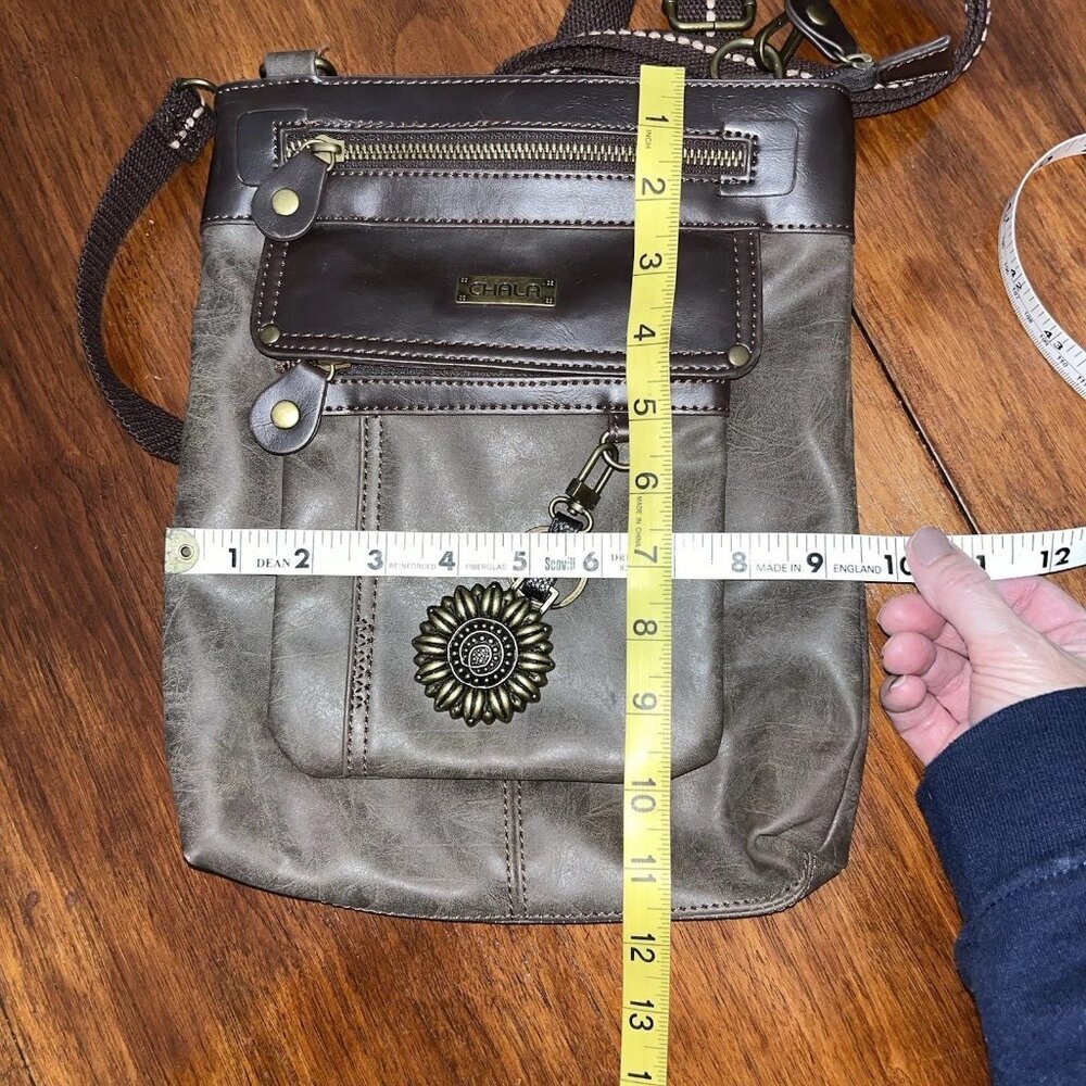 Chala Gemini Messenger 3-In-1 Crossbody Sunflower Shoulder Bag - Picture 4 of 7